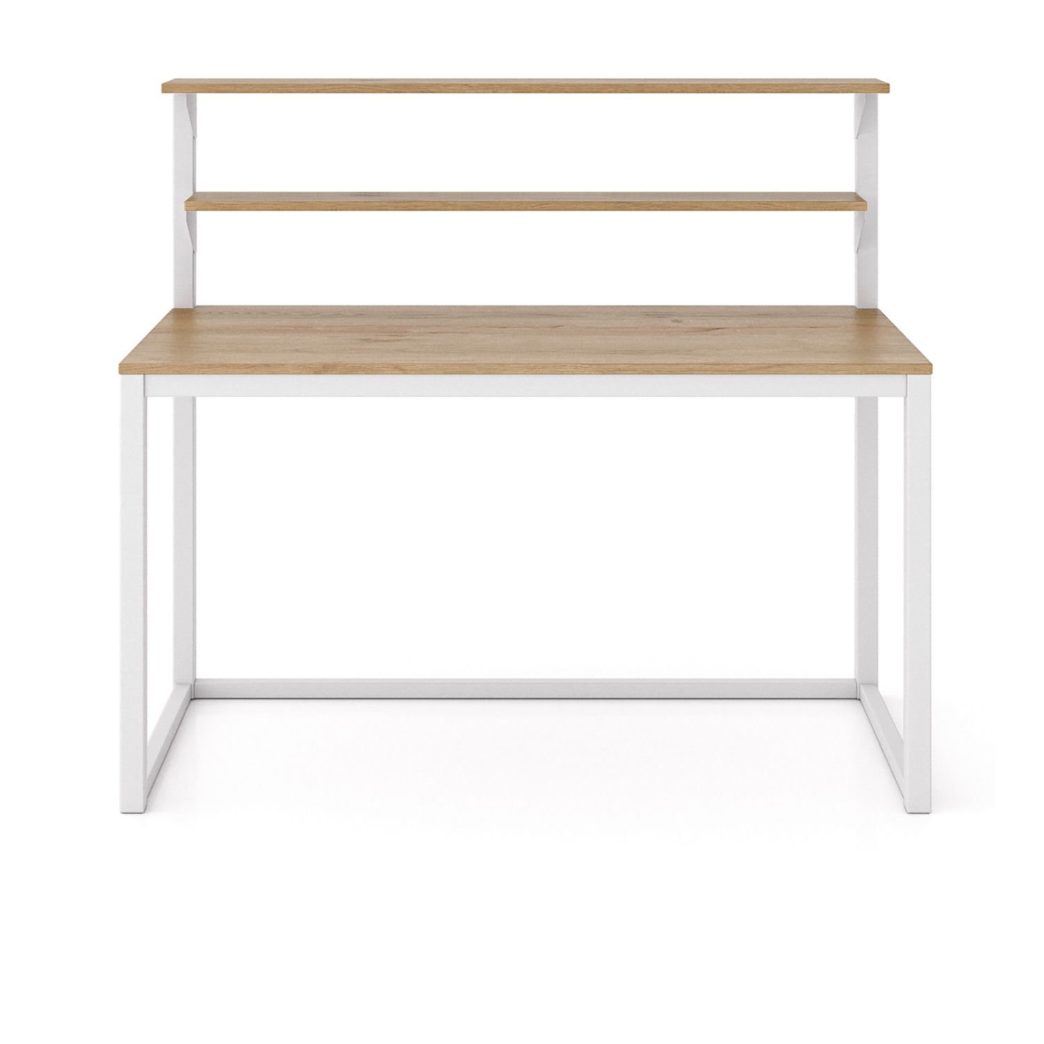 Hercules 139 Çalışma Masası Beyaz-Meşe