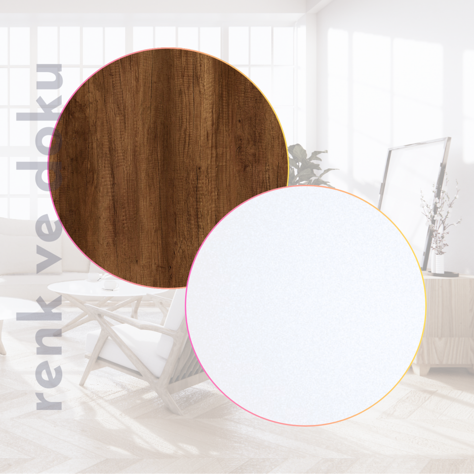 Grace 113 Dresuar BEYAZ-CEVİZ