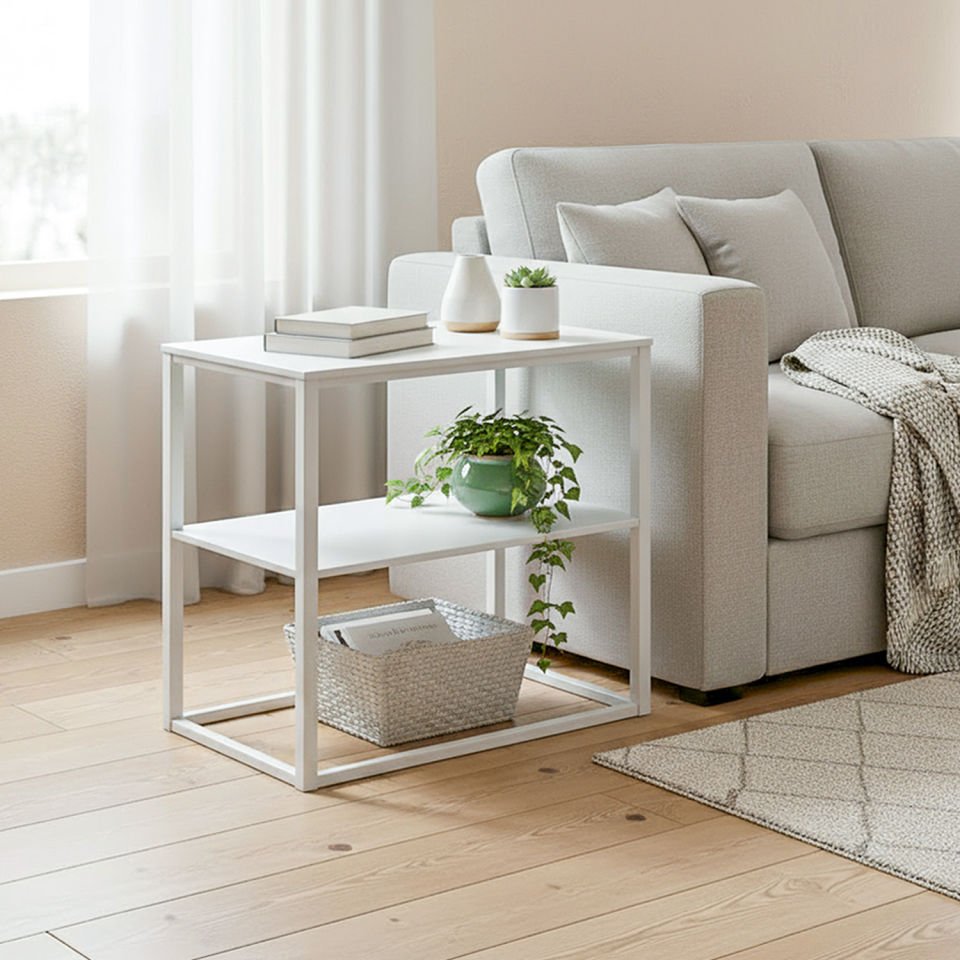 Stark'd 55 Yan Sehpa Beyaz