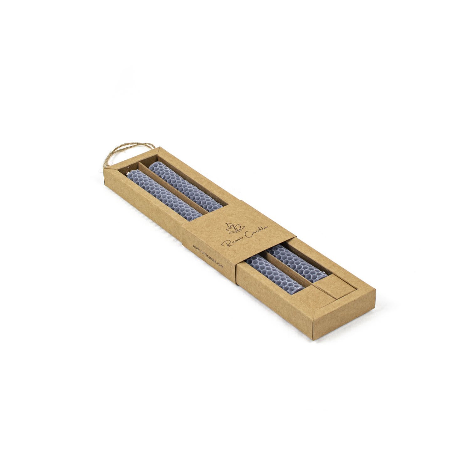 Petek Desenli Şamdan Mum Mor