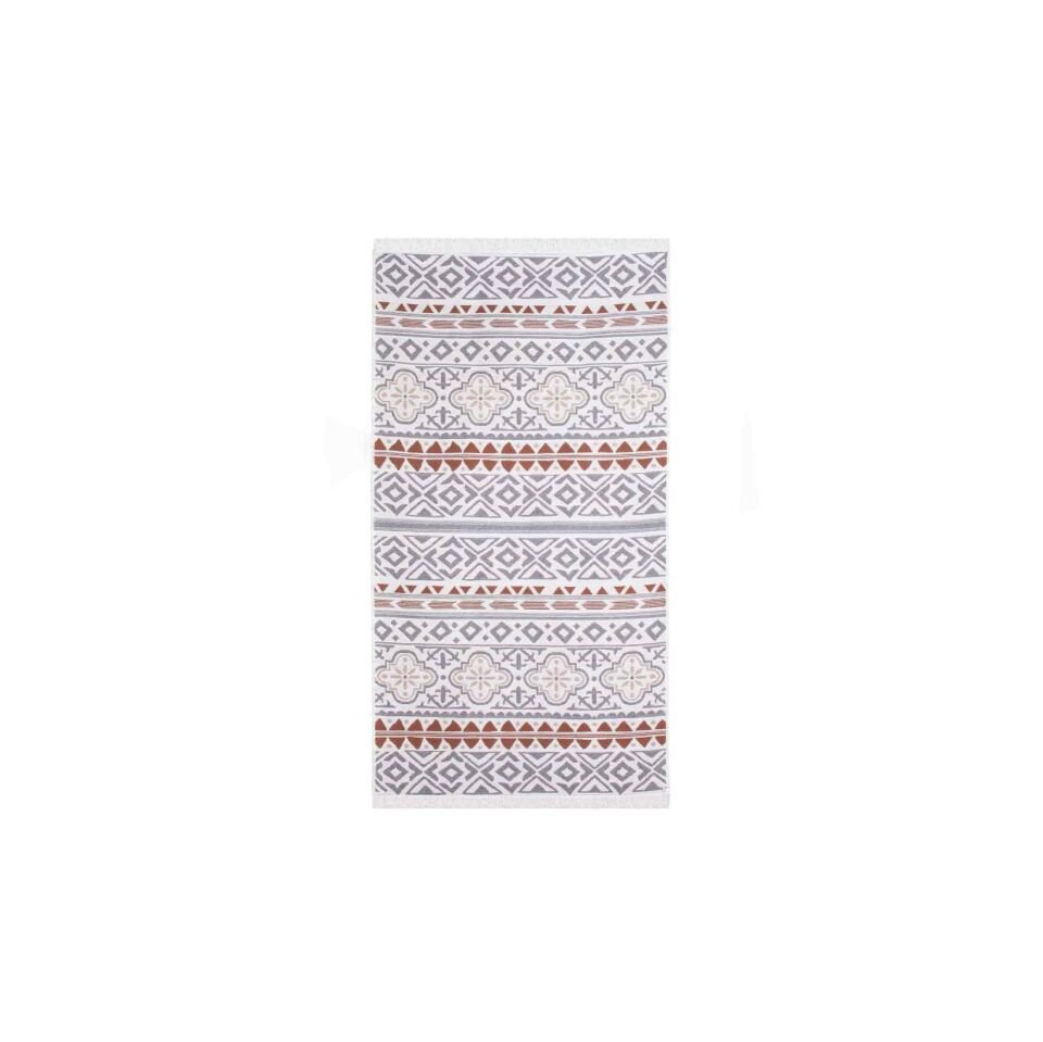 Çift Taraflı Geometrik Desenli Kilim ,80x150