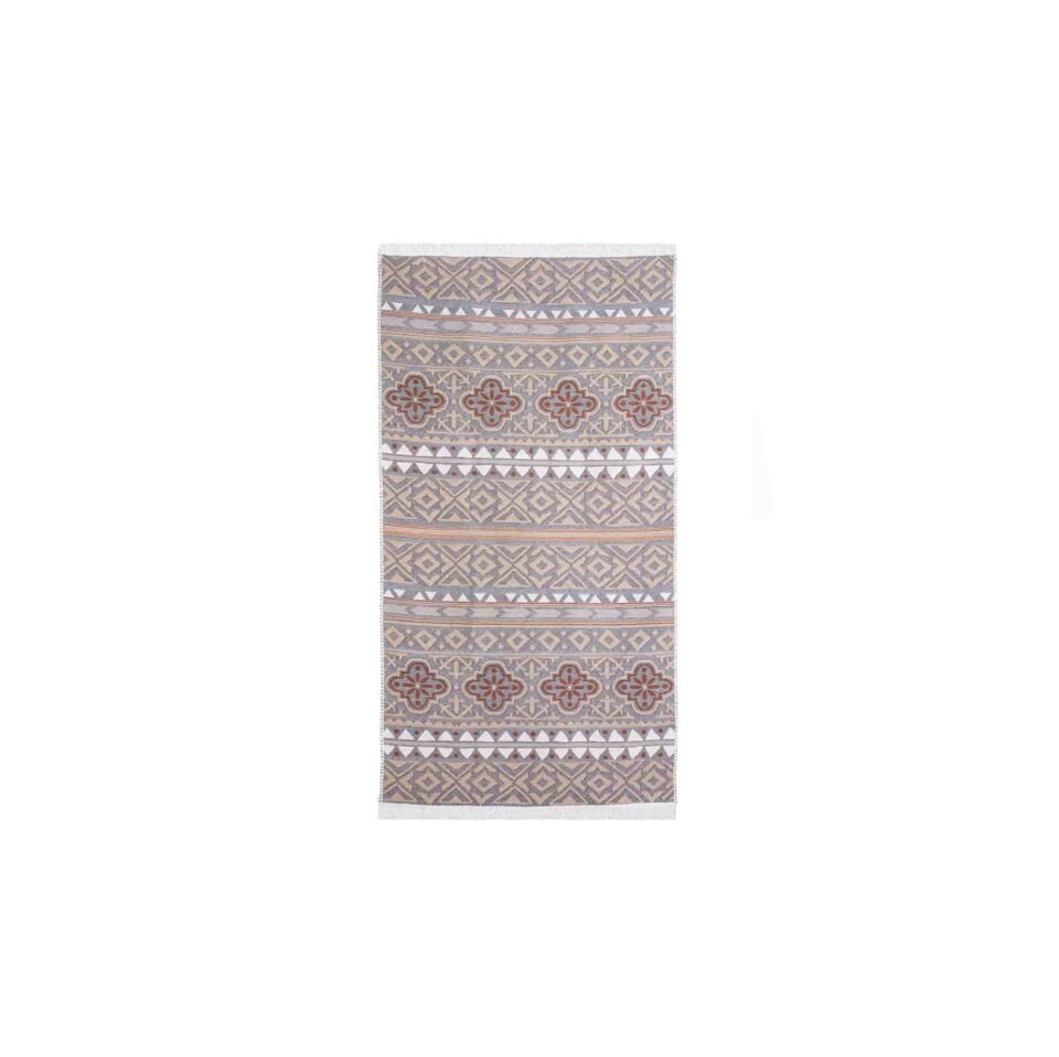 Çift Taraflı Geometrik Desenli Kilim ,80x150