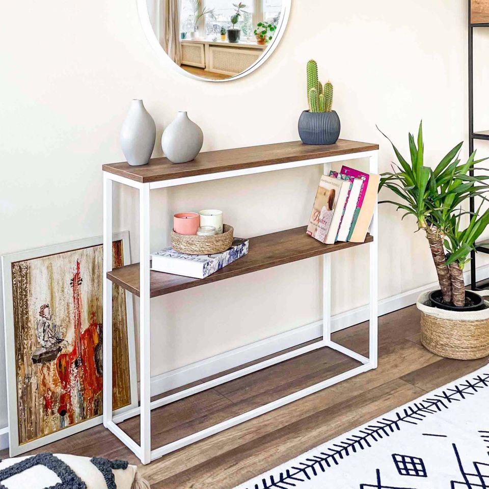 Grace 90 Dresuar BEYAZ-CEVİZ
