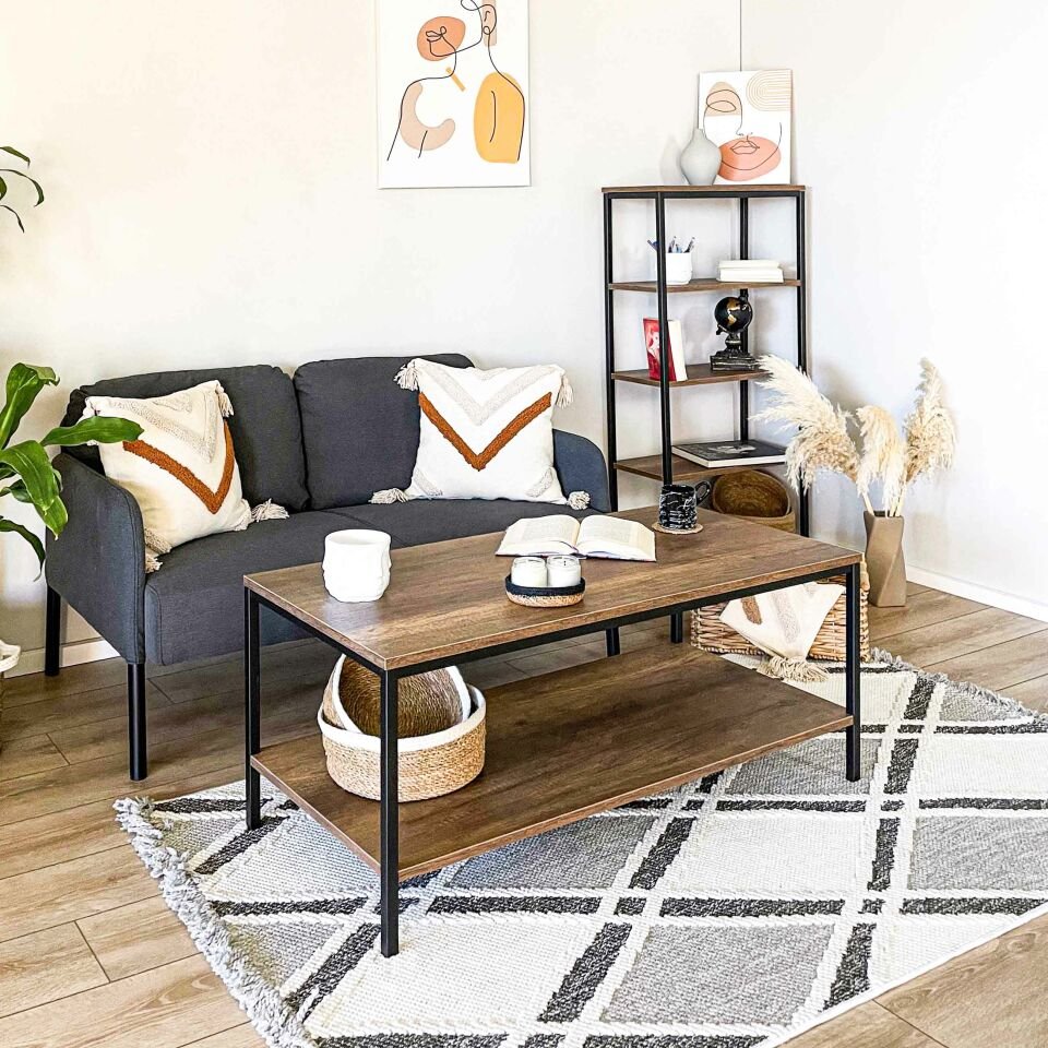 Connell 107 Orta Sehpa SİYAH-CEVİZ