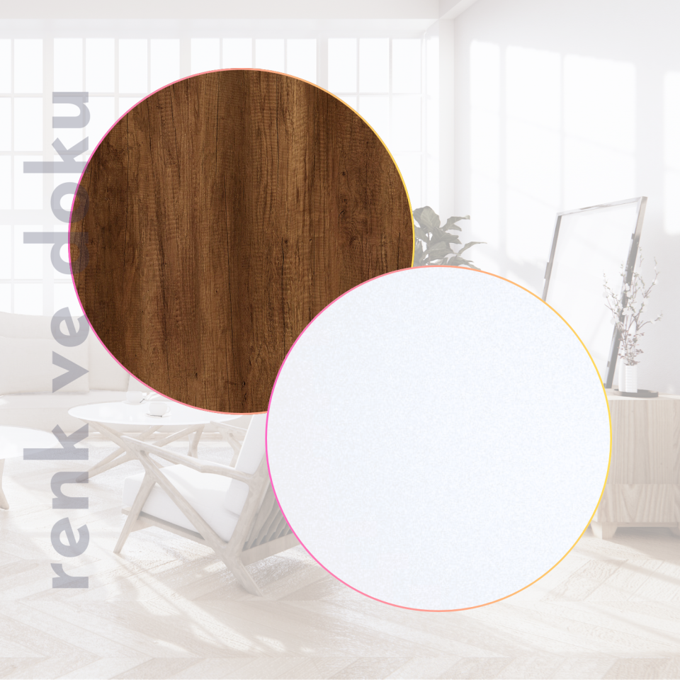 Connell 107 Orta Sehpa BEYAZ-CEVİZ