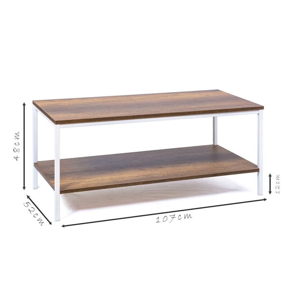 Connell 107 Orta Sehpa BEYAZ-CEVİZ