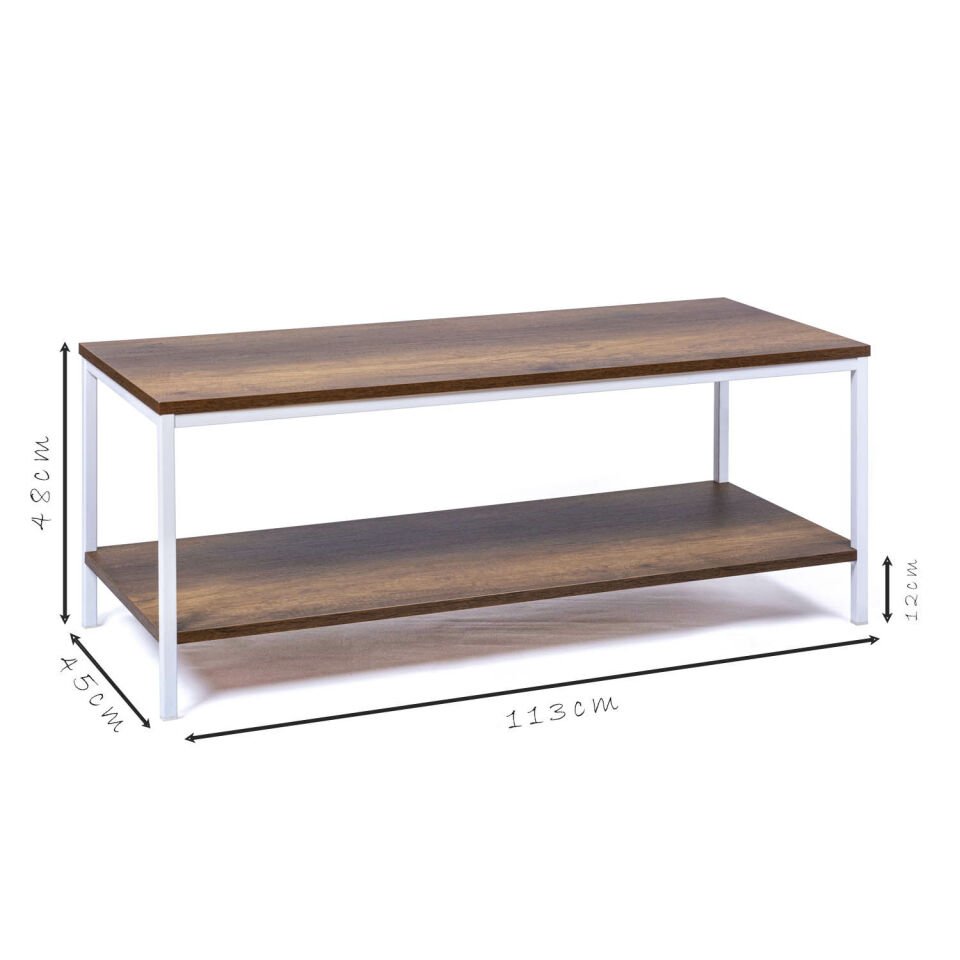 Connell 113 Orta Sehpa BEYAZ-CEVİZ