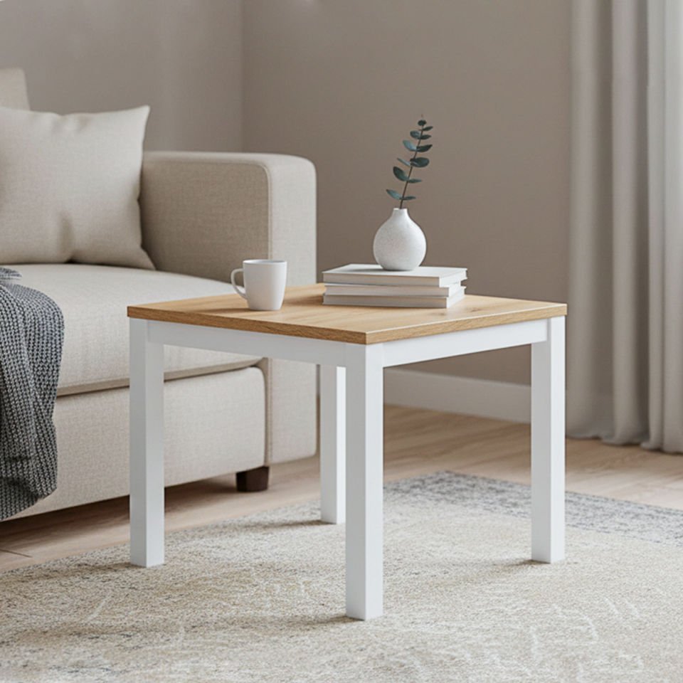 Hector's 51 Yan Sehpa Beyaz-Meşe