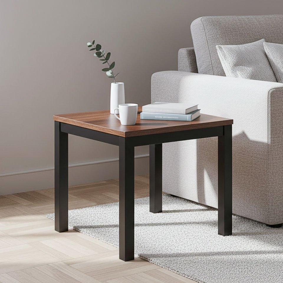 Hector's 51 Yan Sehpa Siyah-Ceviz