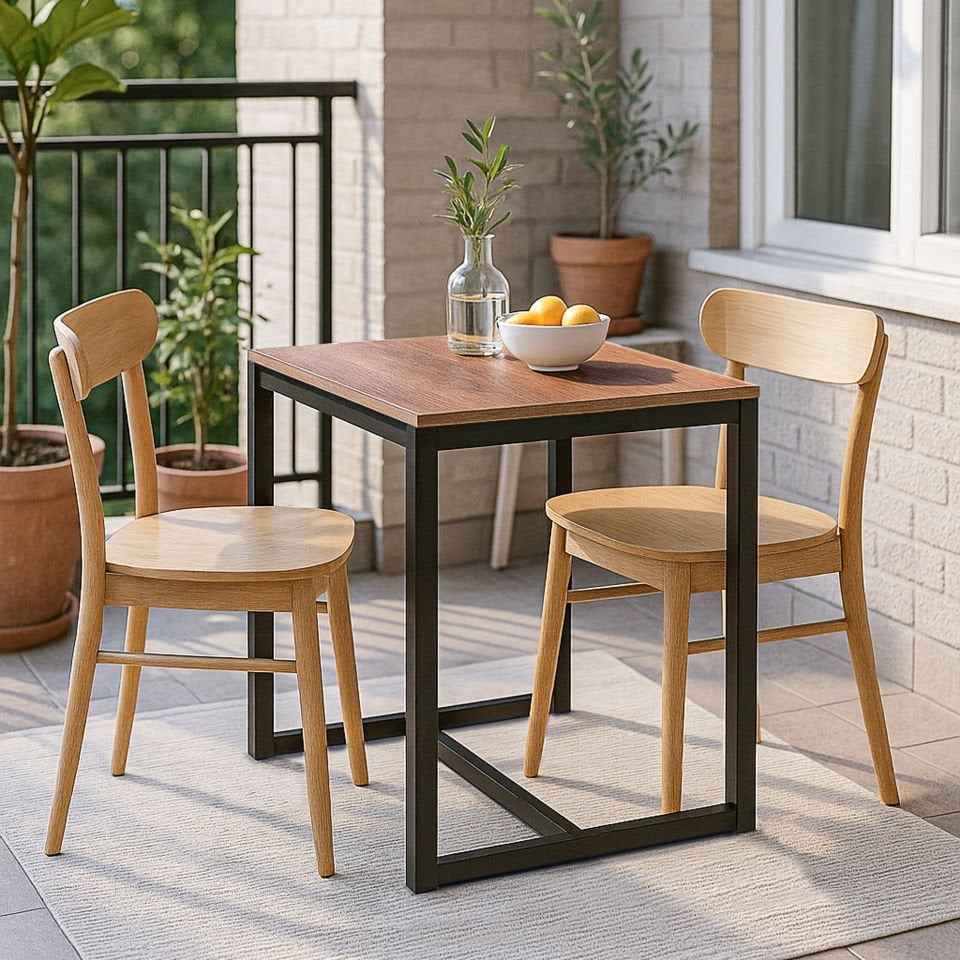 Hector 72 Snack Masası Siyah-Ceviz