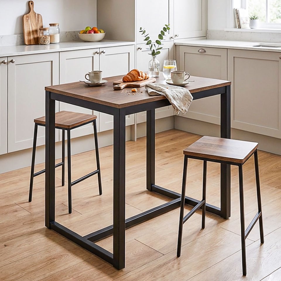 Hector 72 Snack Masası Siyah-Ceviz