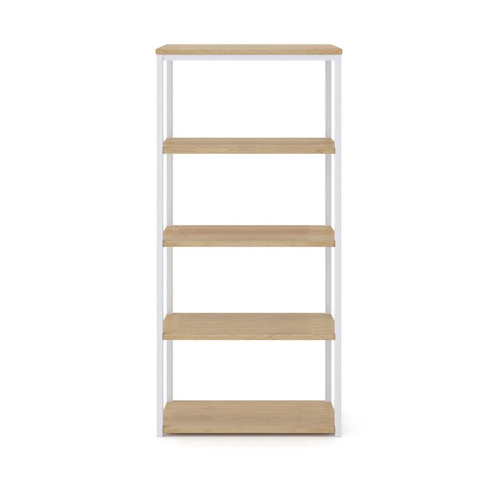 Connell 60 Kitaplık Beyaz-Meşe