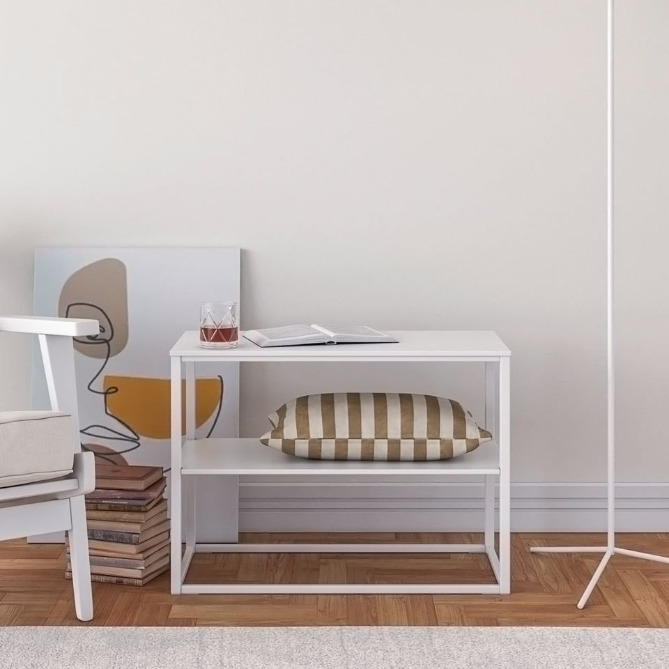 Stark 72 Komodin Beyaz