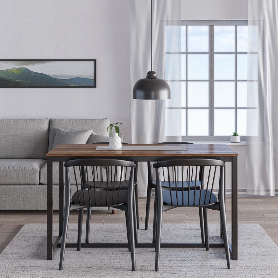 Hector 139 Yemek Masası Siyah-Ceviz