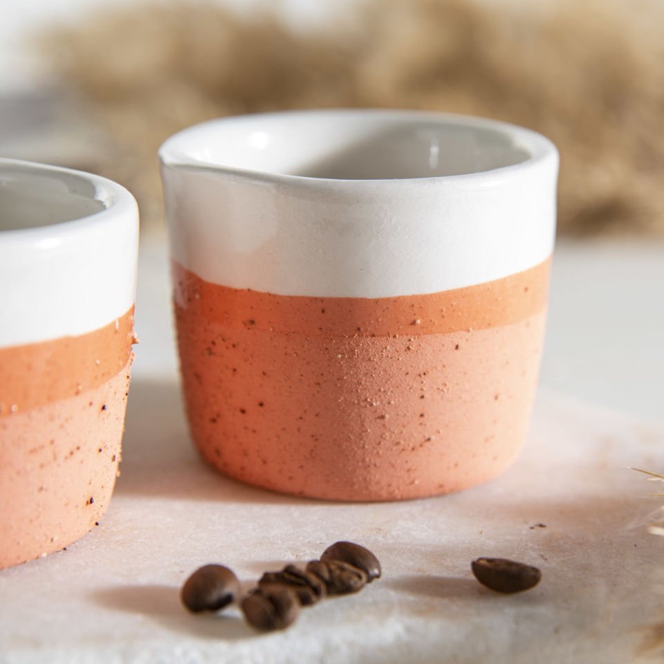 Doku 2'li Espresso Bardak Seti Turuncu