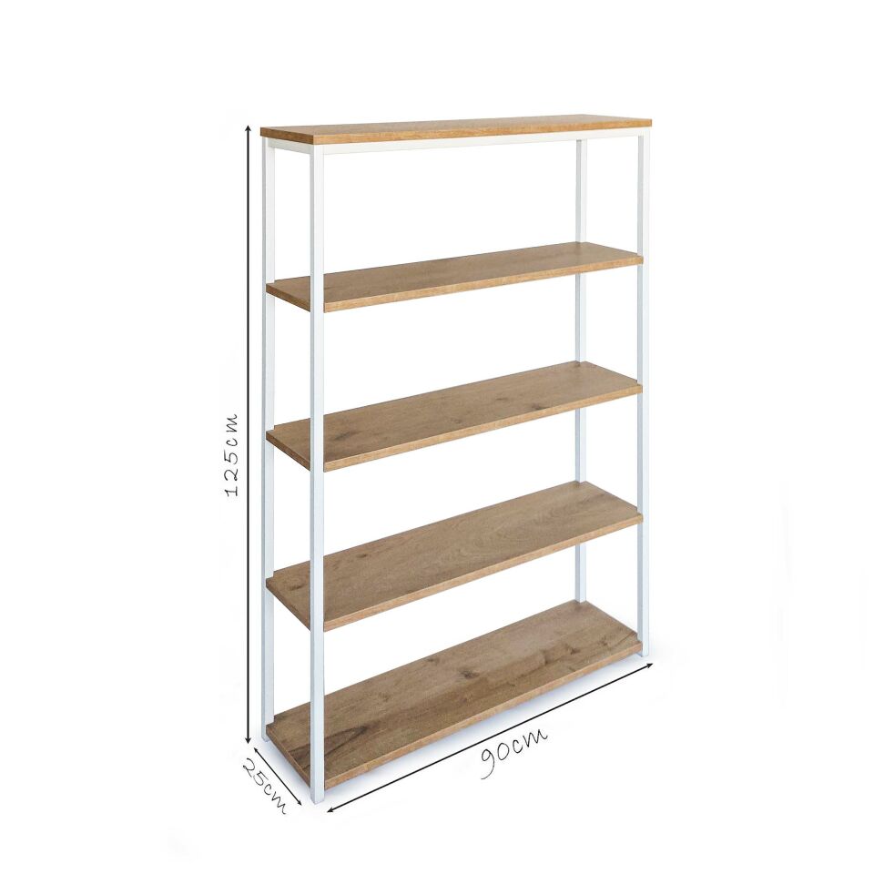Connell 90 Kitaplık BEYAZ-MEŞE