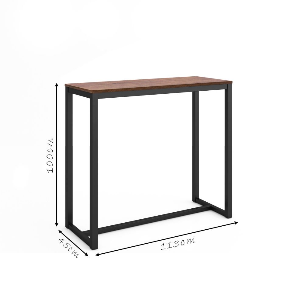 Hector 113 Bar Masası Siyah-Ceviz