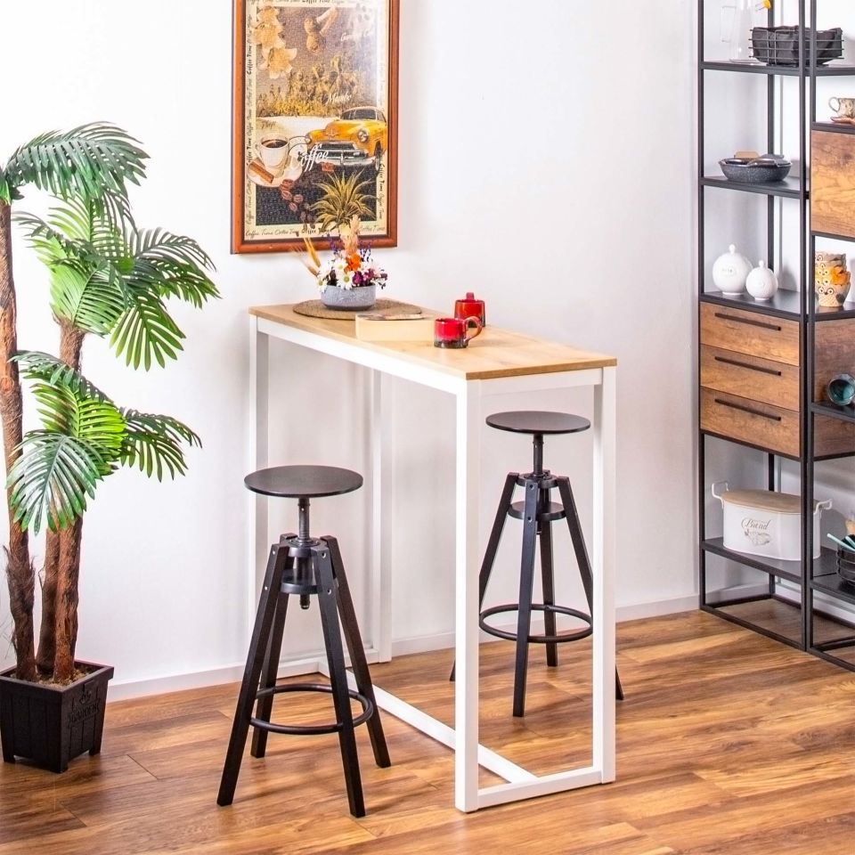 Hector 113 Bar Masası BEYAZ-MEŞE