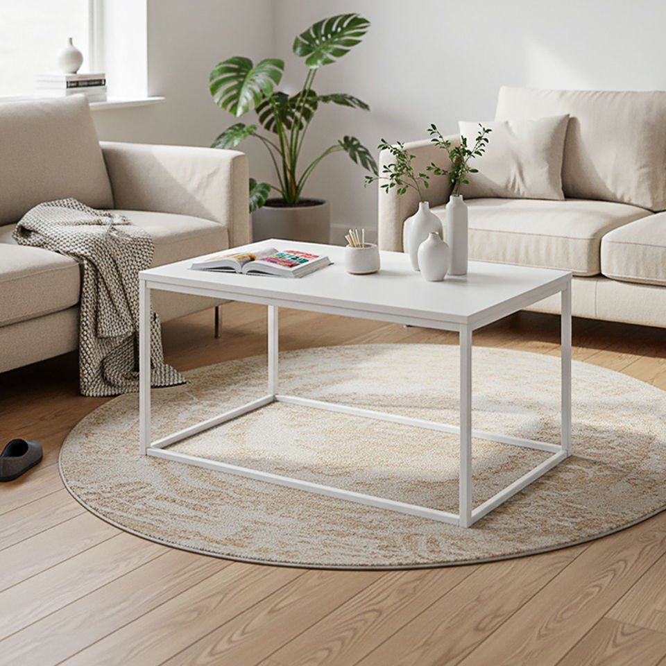 Grace 90 Orta Sehpa Beyaz-Beyaz