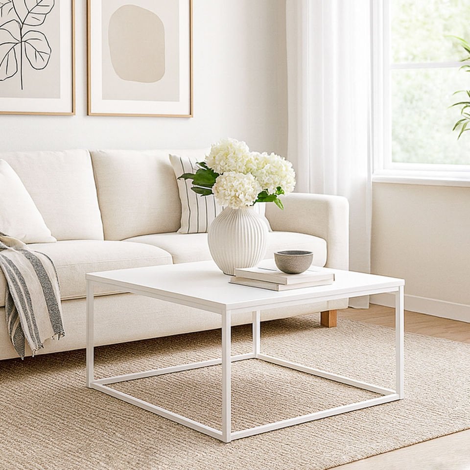 Grace's 90 Orta Sehpa Beyaz-Beyaz