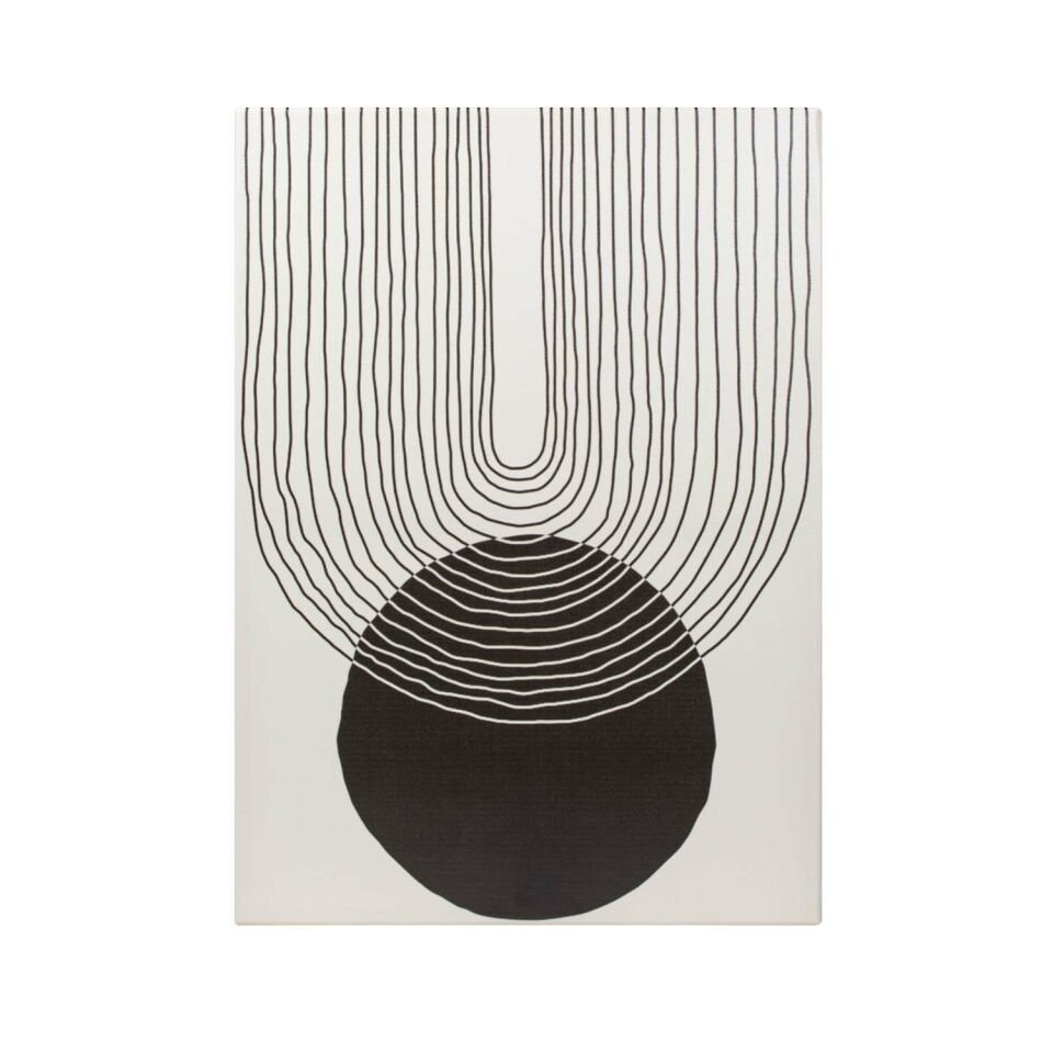 Siyah Beyaz Gökkuşağı ve Güneş 50CMX70CM