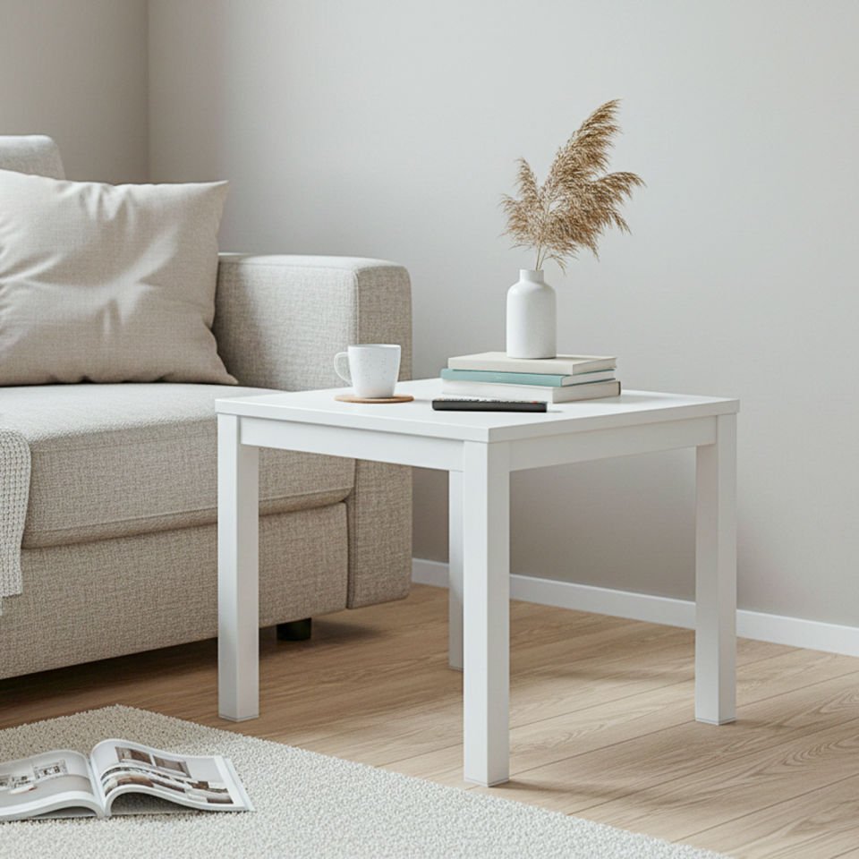 Hector's 51 Yan Sehpa Beyaz-Beyaz