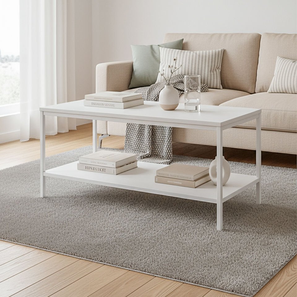 Connell 113 Orta Sehpa Beyaz-Beyaz