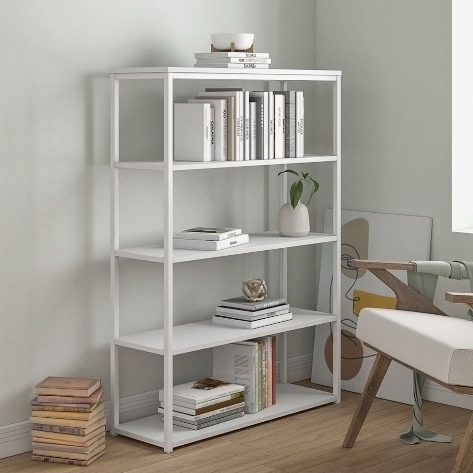 Connell 90 Kitaplık BEYAZ-BEYAZ