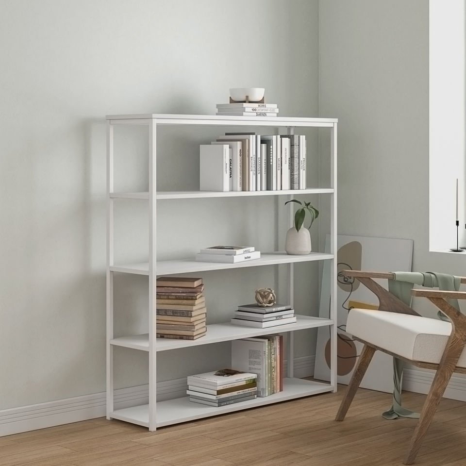 Connell 113 Kitaplık BEYAZ-BEYAZ