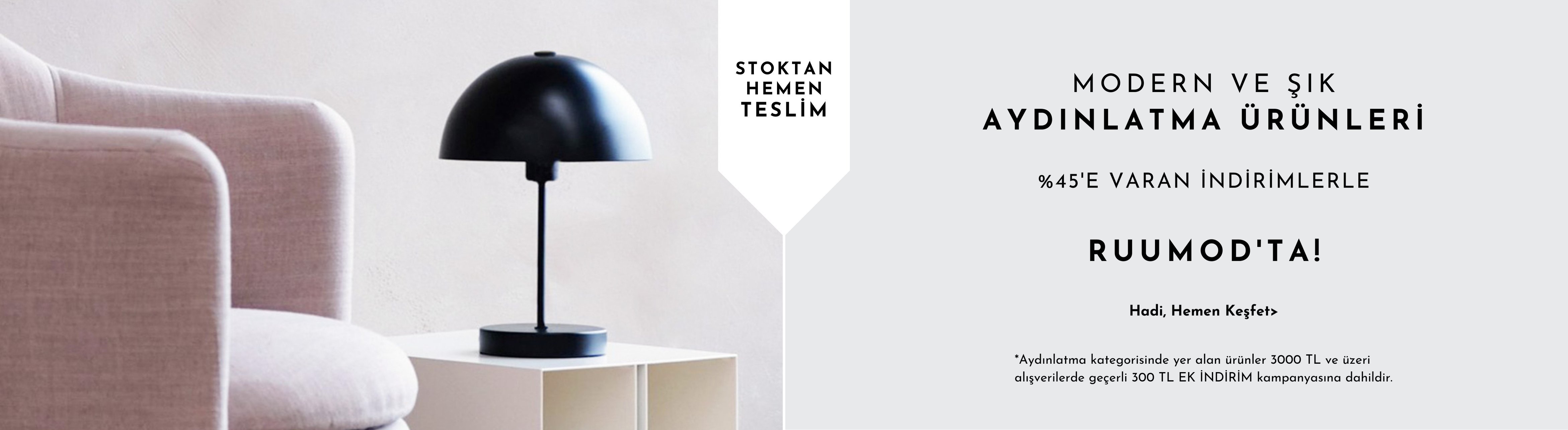 ruumod aydınlatma ürünleri abajur masa lambası lambader avize cazip fiyatlar yıl sonu kampanyası indirim