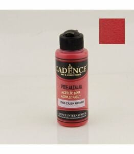 Cadence Akrilik Boya 7550 Çilek Kırmızı Ahşap Boyası 120ML