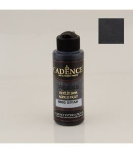 Cadence Akrilik Boya 0002 Siyah Ahşap Boyası 120ML