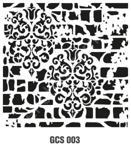 Cadence Grunge Duvar Stencil 45x45 - GCS-003