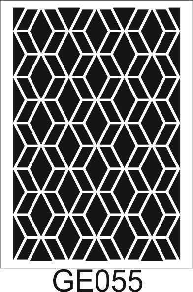 Geometrik Desenler Stencil Şablon (25x35) GE-055