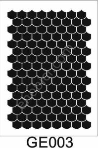 Geometrik Desenler Stencil Şablon (21x30) GE-003