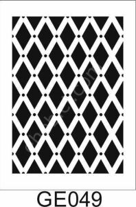 Geometrik Desenler Stencil Şablon (21x30) GE-049