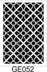 Geometrik Desenler Stencil Şablon (21x30) GE-052