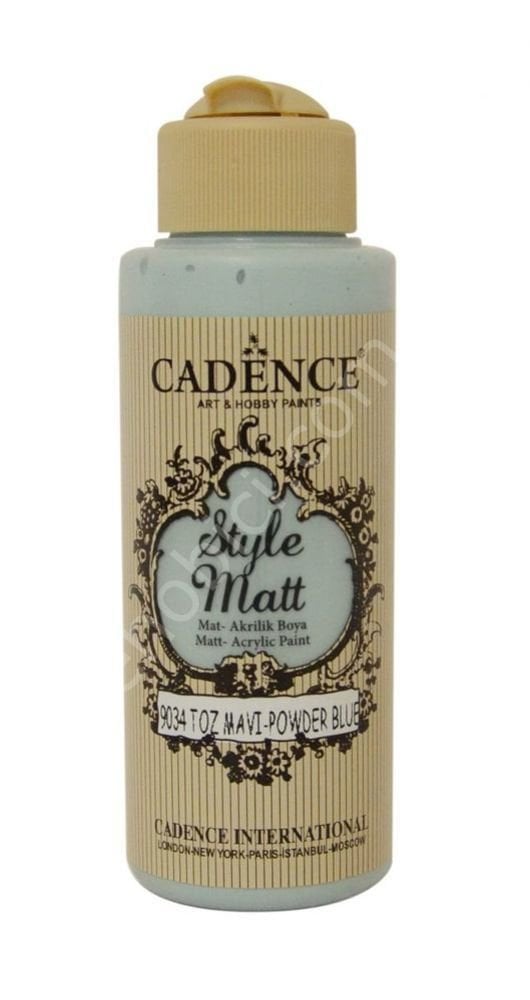 Cadence Style Matt Akrilik Boya S9034 Toz Mavi 120ml