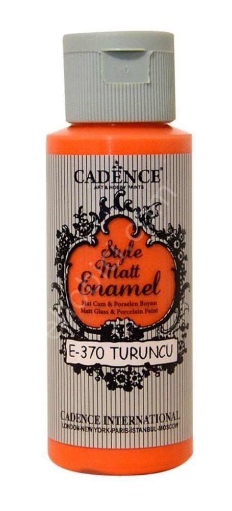 Cadence Enamel Cam ve Porselen Boyası - 370 Turuncu