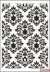 Damask Desen Stencil Şablon (35x50) DA-034