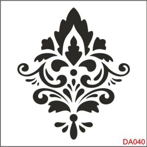 Damask Desen Stencil Şablon (30x30) DA-040