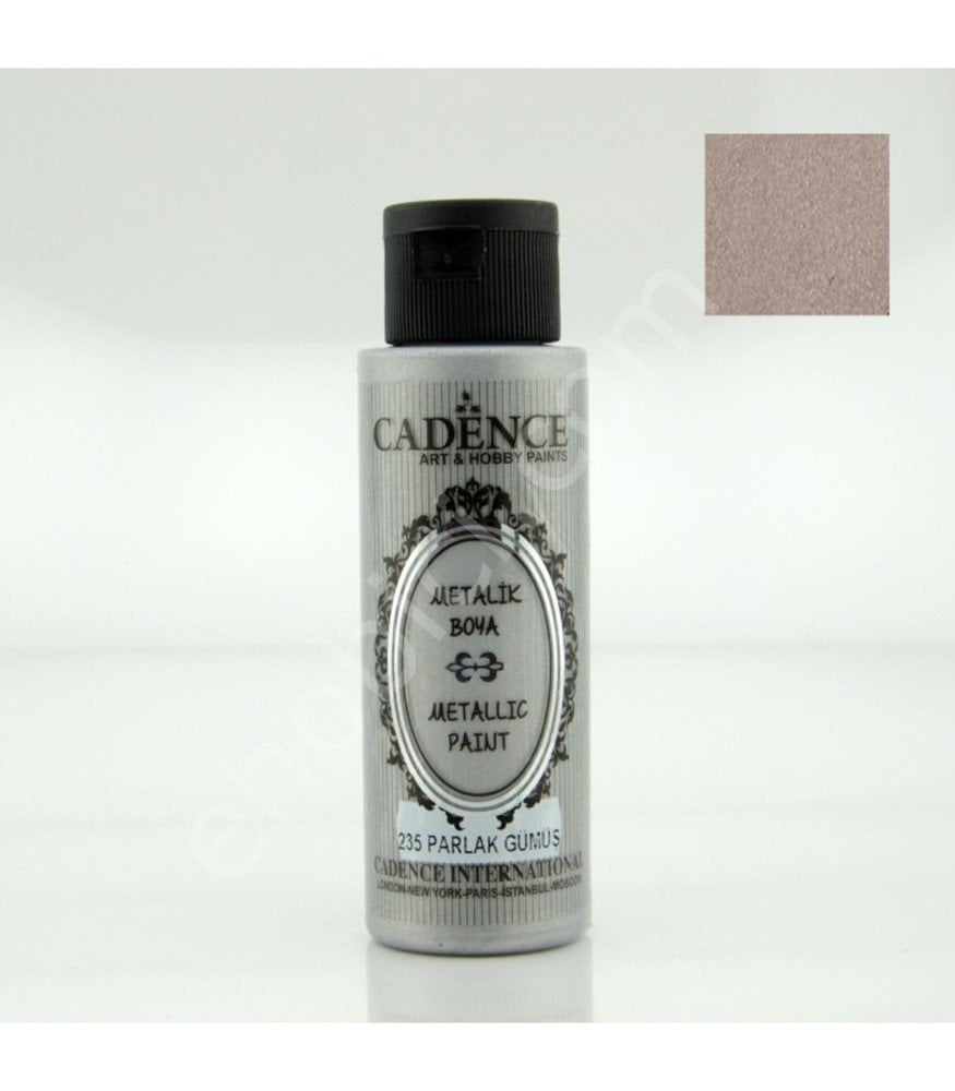 Cadence Metalik Boya - 235 Parlak Gümüş 70ML