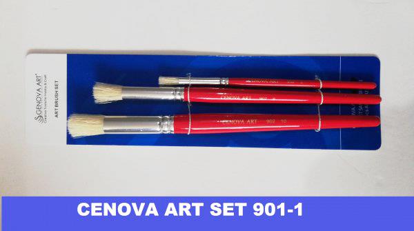 Cenova Art Stencil Fırça 3 lü Set 902/1