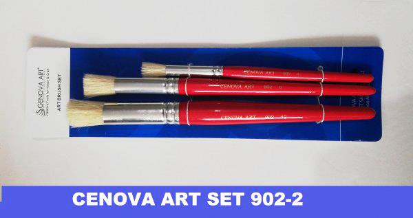 Cenova Art Stencil Fırça 3 lü Set 902/2