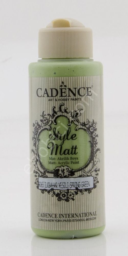 Cadence Style Matt Akrilik Boya S9065 İlkbahar Yeşili 120ml