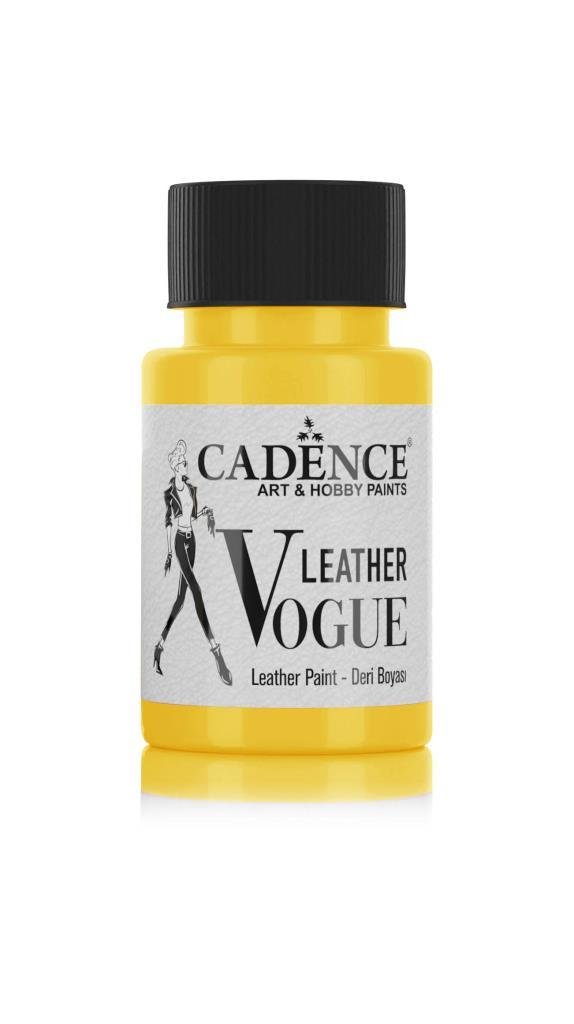 Cadence Deri Boyası Opak LV-02 Sarı 50ml Leather Vouge Paint