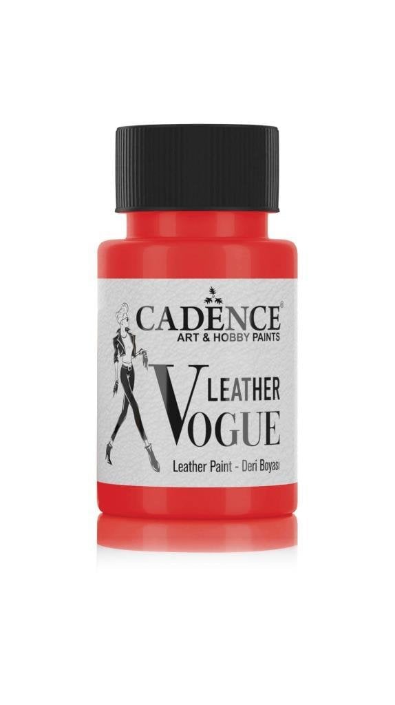 Cadence Deri Boyası Opak LV-04 Kırmızı 50ml Leather Vouge Paint