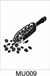 Mutfak Temalı Desenler Stencil Şablon (25x25) MU-009