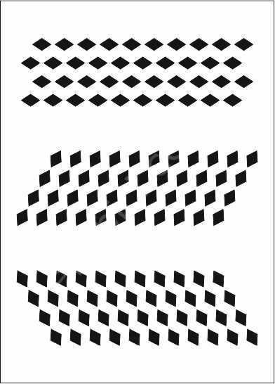 Geometrik Desenler Stencil Şablon (21x30) GE-038
