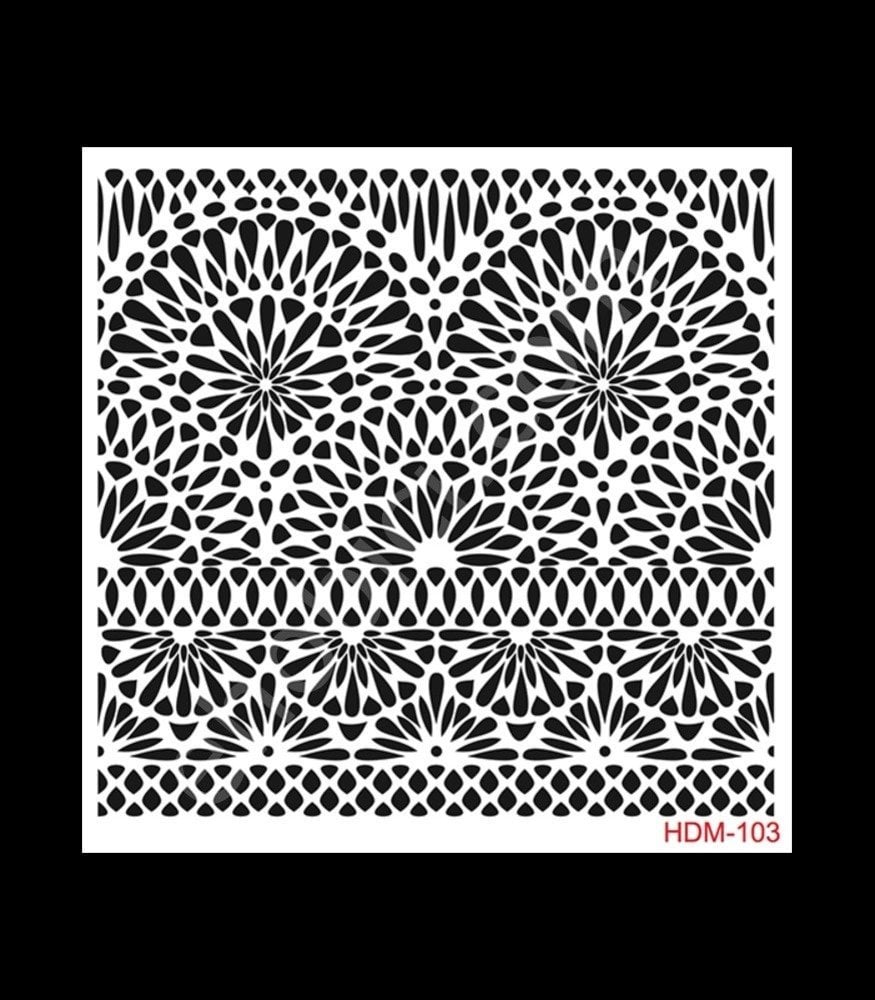 HDM103 Cadence Home Dekor Stencil 25x25